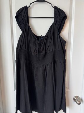 Old Navy Black Smocked Waist Sundress